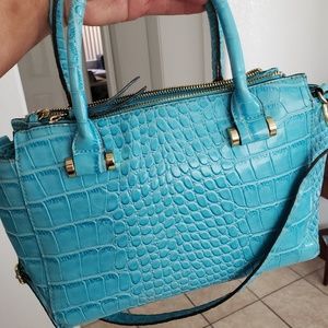 Kate Landry sky blue satchel